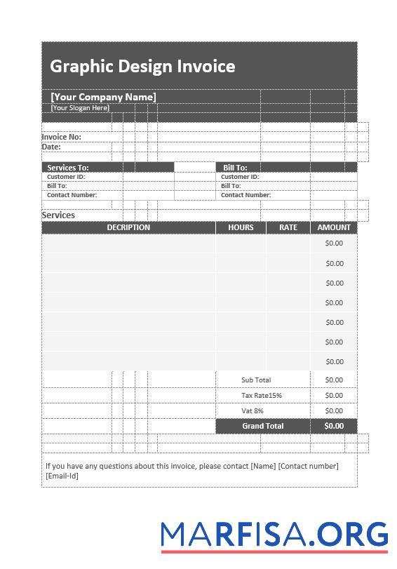 Printable Graphic Design Invoice Template